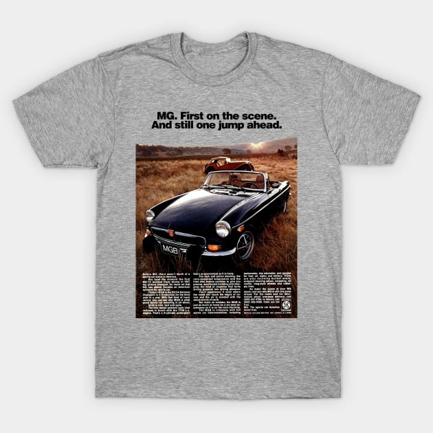 MGB - advert T-Shirt by Throwback Motors